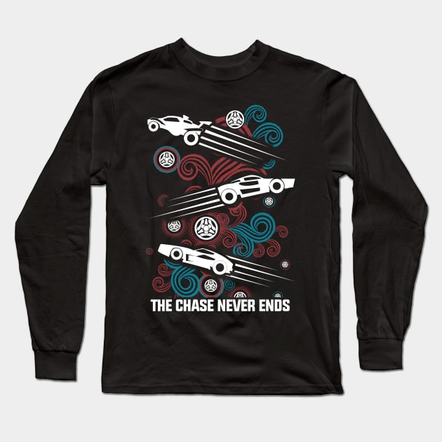 Rocket League Video Game The Chase Funny Gifts Long Sleeve T-Shirt by justcoolmerch